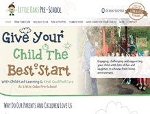 Tablet Screenshot of littleoakspreschool.com